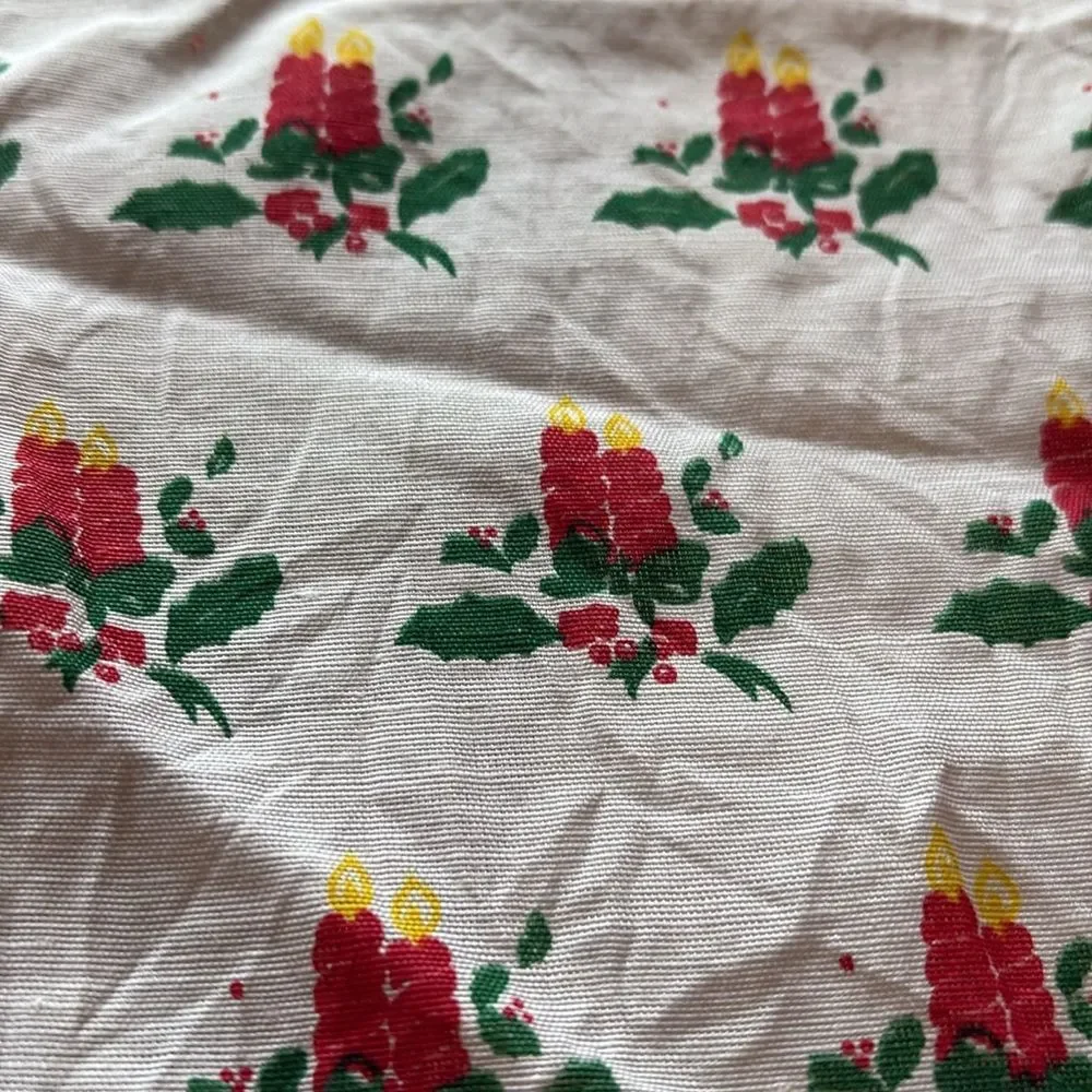 Christmas Candle Lace Doily